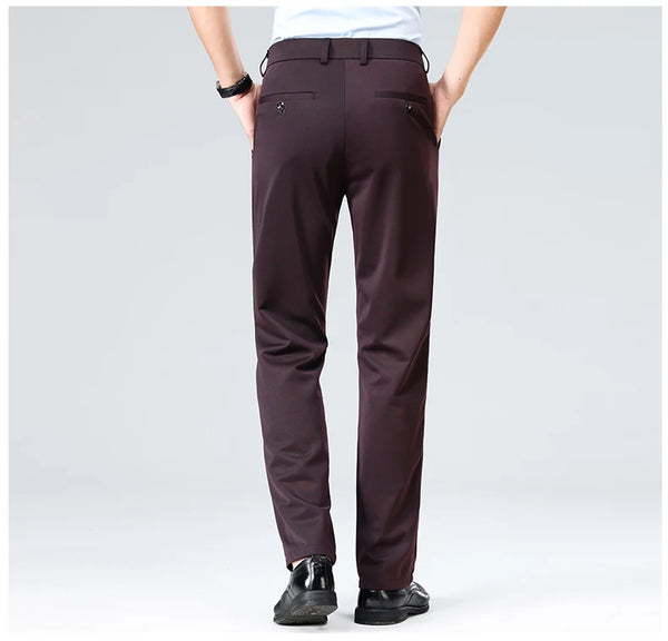 Smart casual straight pants with wrinkle-resistant quality craftsmanship