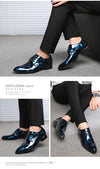 Men's formal footwear with a contemporary floral touch for events.