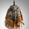Fashion scarf with a chic design, perfect for layering in cold weather.