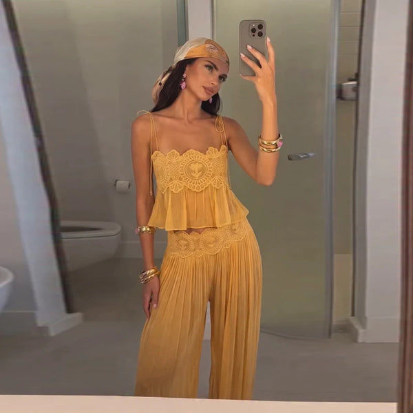 Polished formal two-piece set perfect for cocktail parties