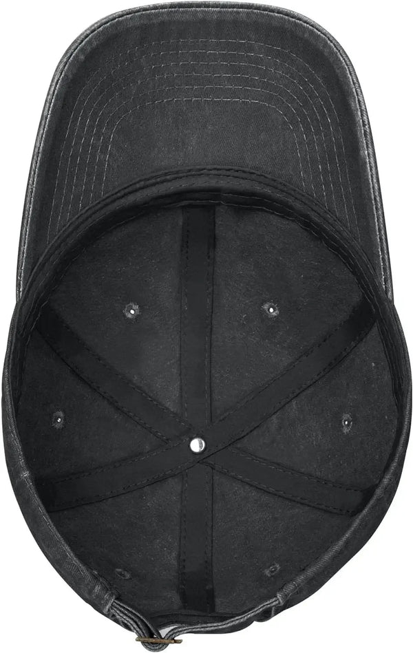 Trailblazer Cap placed on a wooden table, showcasing its durable outdoor material.