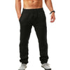 Minimalist wide-leg pants in premium cotton-linen blend with drawstring waist