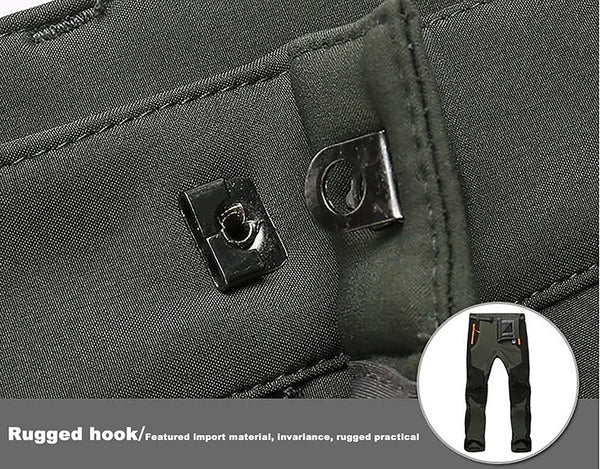 Winter outdoor pants with breathable waterproof shell and fleece interior