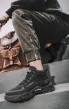 Winter Vanguard boots styled with denim for a casual winter look.