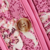 Button-front printed jacket crafted from soft cotton polyester blend