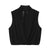 Flattering black pleated top featuring ribbon embellishment for versatile styling
