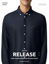 Trendy men's embroidered denim shirt with loose fit, single-breasted closure, and turn-down collar for stylish casual wear.