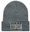 Back view of Urban Pulse Knit Cap, highlighting its form-fitting design.