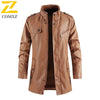 Men's waterproof trench coat in neutral color, perfect for business casual style and urban commuting in spring and fall.