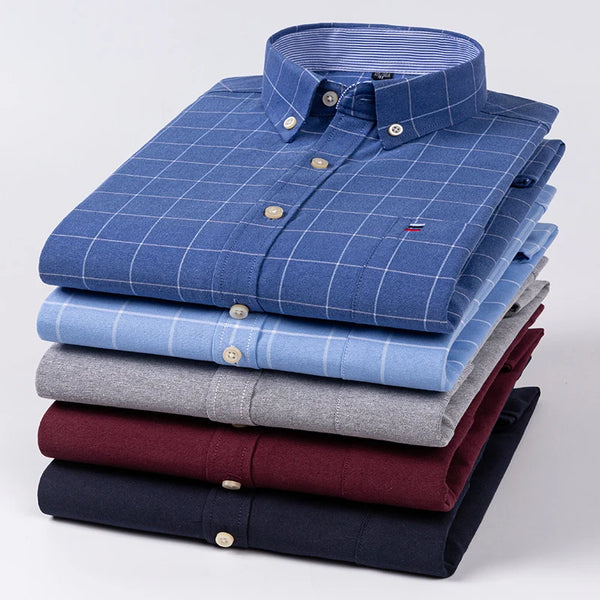 Oxford Confidence Shirt in crisp white, tailored fit for a sophisticated look.