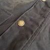 Waxed Cotton Moto Trench Coat with Corduroy Collar, mid-length, waterproof, stylish, durable, perfect for urban adventures.