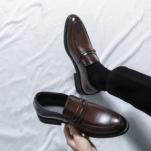 Chic black loafers that elevate any business casual outfit.