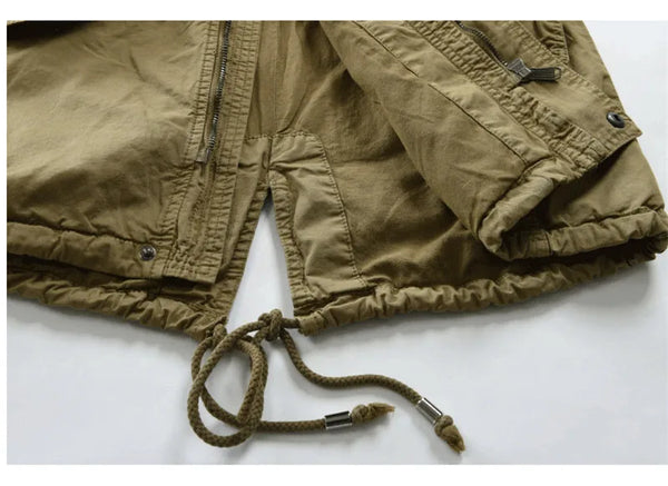 Classic men's trench coat in cotton, windproof design, stylish turn-down collar, perfect for casual autumn and spring wear.