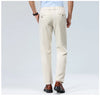 Comfortable elastic waist pants maintaining shape retention all day