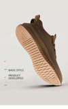 Breathable lace-up sneakers with secure fit and natural movement flexibility