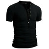 Slim Fit V-Neck Men's Casual Summer T-Shirt in breathable polyester, perfect for warm days and stylish casual occasions.