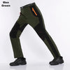 Windproof waterproof hiking pants with cozy fleece lining for cold trails
