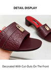 Women's flat heel sandals with nostalgic design perfect for casual weekend wear
