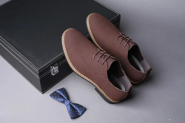 Lace-up dress shoes perfect for any festive gathering.