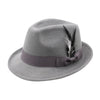 Versatile wool fedora hat suitable for both casual and formal wear.