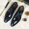 Detailed view of the rubber outsole on high-quality leather Oxfords.