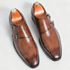 Timeless monk strap leather oxfords combining classic style with modern comfort