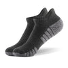 Integrated mesh zones in running socks, enhancing breathability and keeping feet fresh.