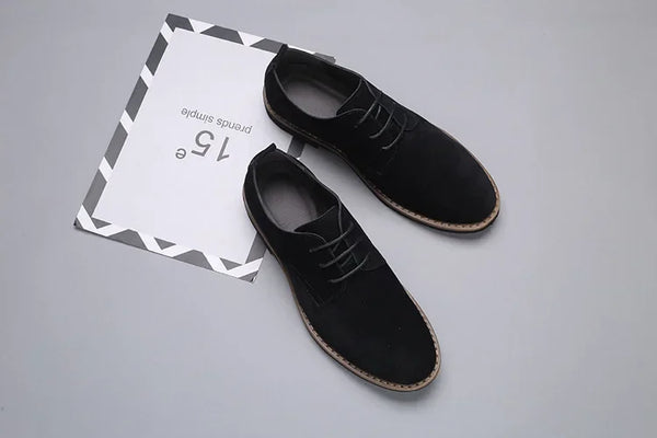 Men's dress shoes with a retro floral touch.