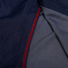Trendy men's embroidered denim shirt with loose fit, unique design, and turn-down collar for stylish casual wear.