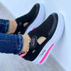 White breathable sneakers featuring platform sole and mesh upper for summer wear