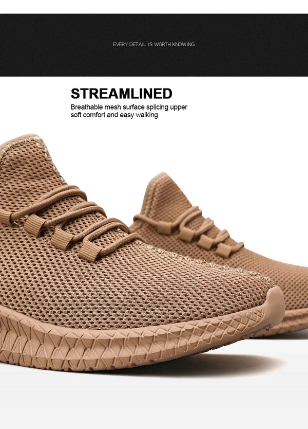 Knit mesh sneakers offering exceptional airflow and lasting comfort