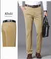 Breathable polyester summer trousers with functional pockets and relaxed fit