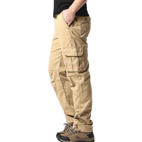 Tactical cargo pants featuring multiple pockets and all-day comfort design