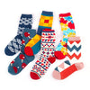 Durable dress socks crafted from cotton and polyester, machine washable.