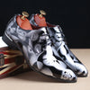 High-quality PU upper of the elegant floral men's Oxford dress shoes.