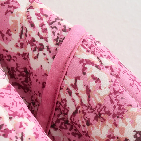 Printed outerwear jacket in breathable cotton blend with classic buttons