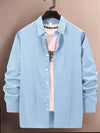 Stylish Gold Print Men's Casual Shirt in full sleeve, perfect for all-season wear and versatile for any occasion.