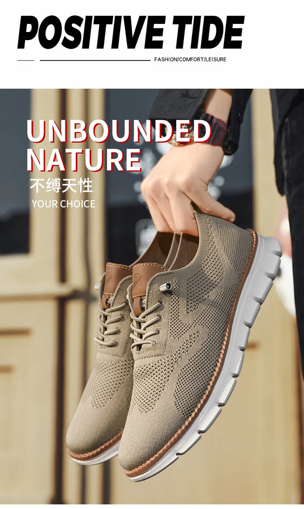 Slip-resistant mesh shoes with lightweight construction for active lifestyles