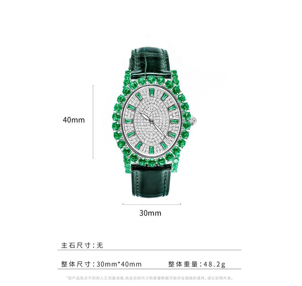 Fashion wristwatch with a durable stainless steel case and refined jewelry aesthetics.