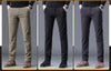 Stretch corduroy trousers with plush fleece interior for warmth and flexibility