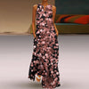 Effortless Elegance V-Neck Chiffon Maxi Dress