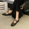 Elegant square-toe flats with feminine bow embellishment perfect for all-day comfort