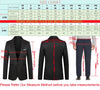 Elegant men's 3-piece suit with double-breasted blazer, vest, and pants in slim fit for business and formal occasions.