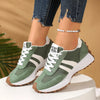 Comfortable women's sneakers with artisan patchwork design details