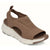 Slip-on mesh wedge sandals with secure back strap for stability and comfort