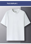 100% cotton solid tee with easy pull-on style