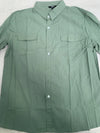 Premium men's linen cotton blend shirt in solid color, perfect for casual and business casual wear in spring and autumn.