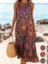 Detail of midi hemline on floral bohemian dress with flowing movement