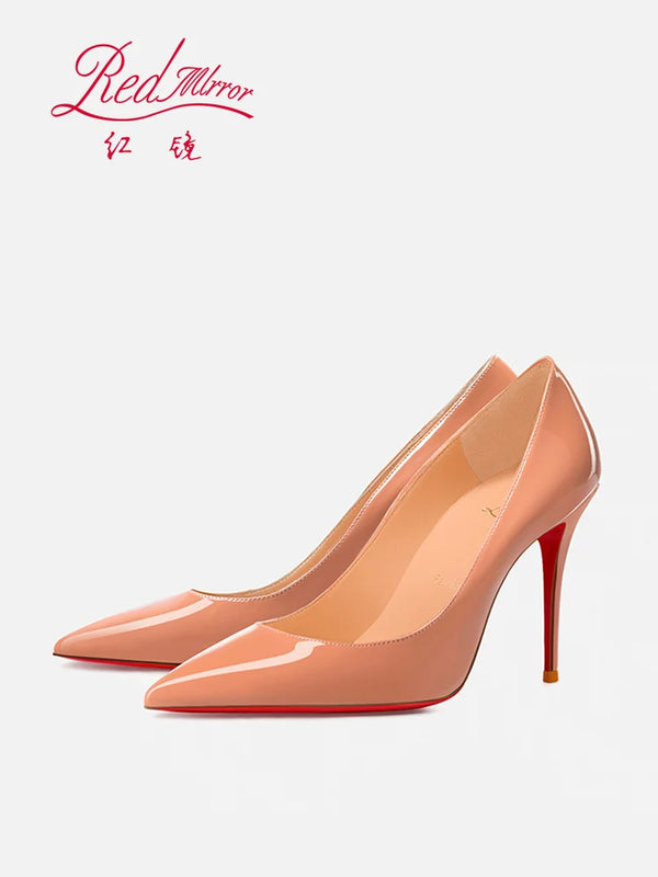 Formal black party pumps featuring pointed toe and thin stiletto heel