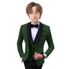Group of boys in similar dapper suits, showcasing stylish boys' formal wear.
